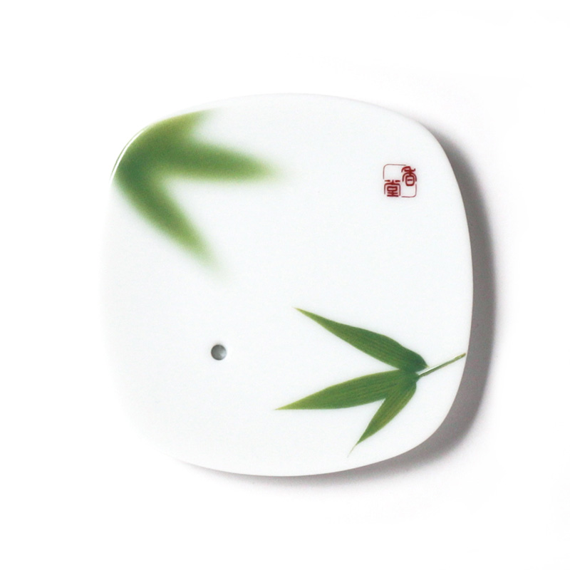 Ceramic Plate Bamboo Leaf